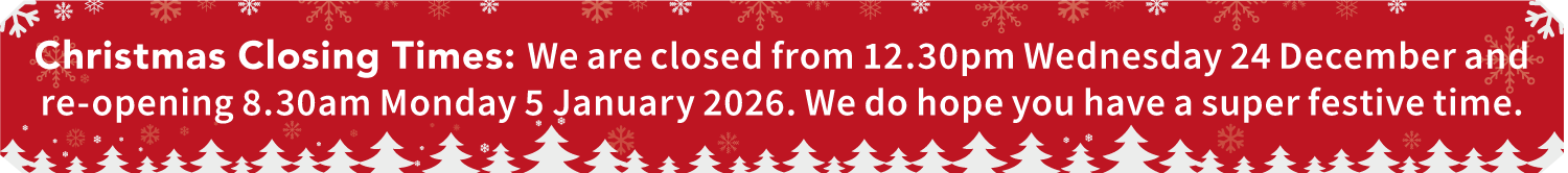 Christmas Closure Times